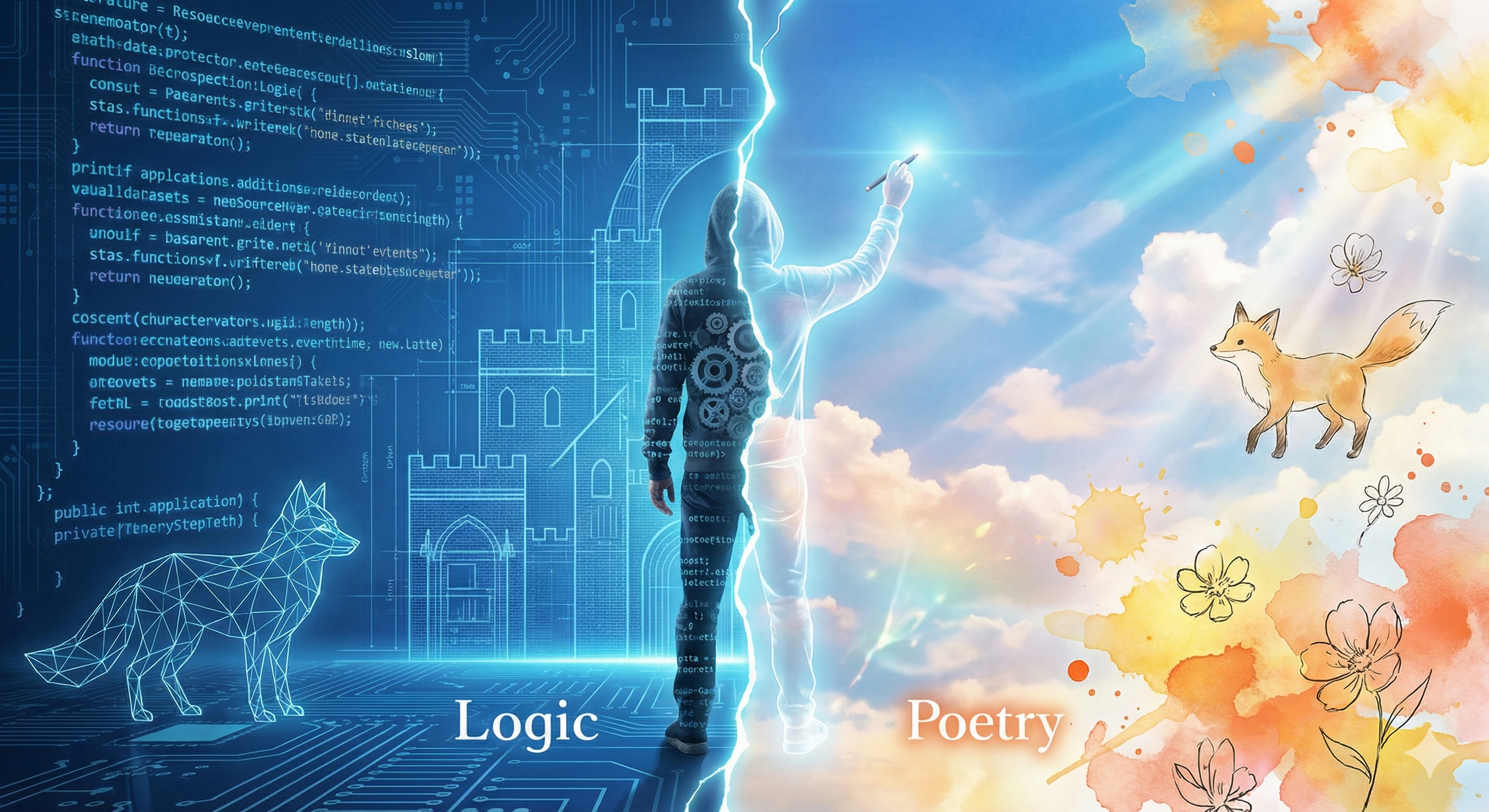 Logic ＆ Poetry (Gemini 画像生成)