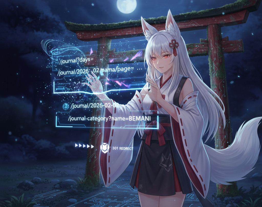 霊狐稲荷神社 - SEOフレンドリーURL (Gemini 画像生成)