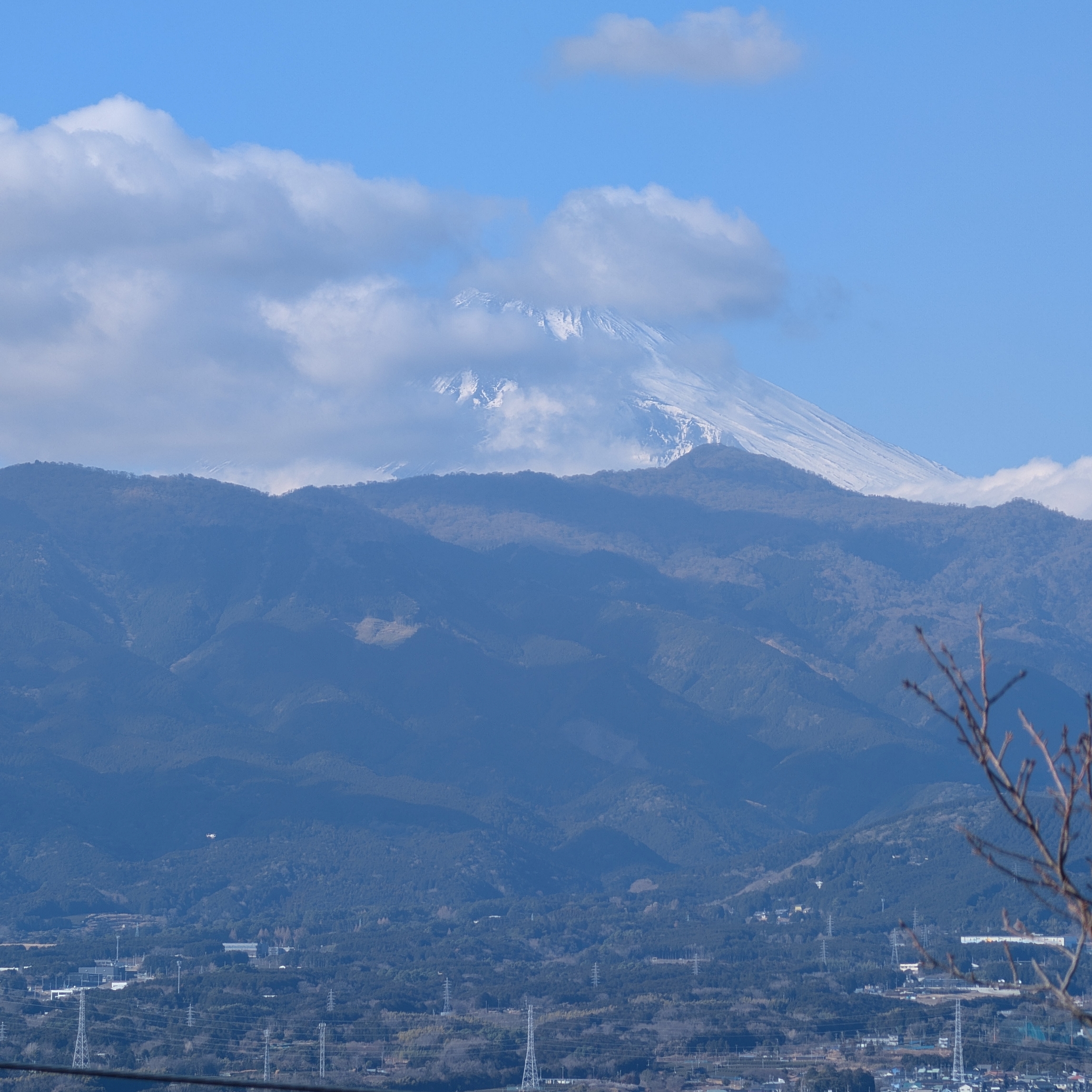 香貫山からの富士山