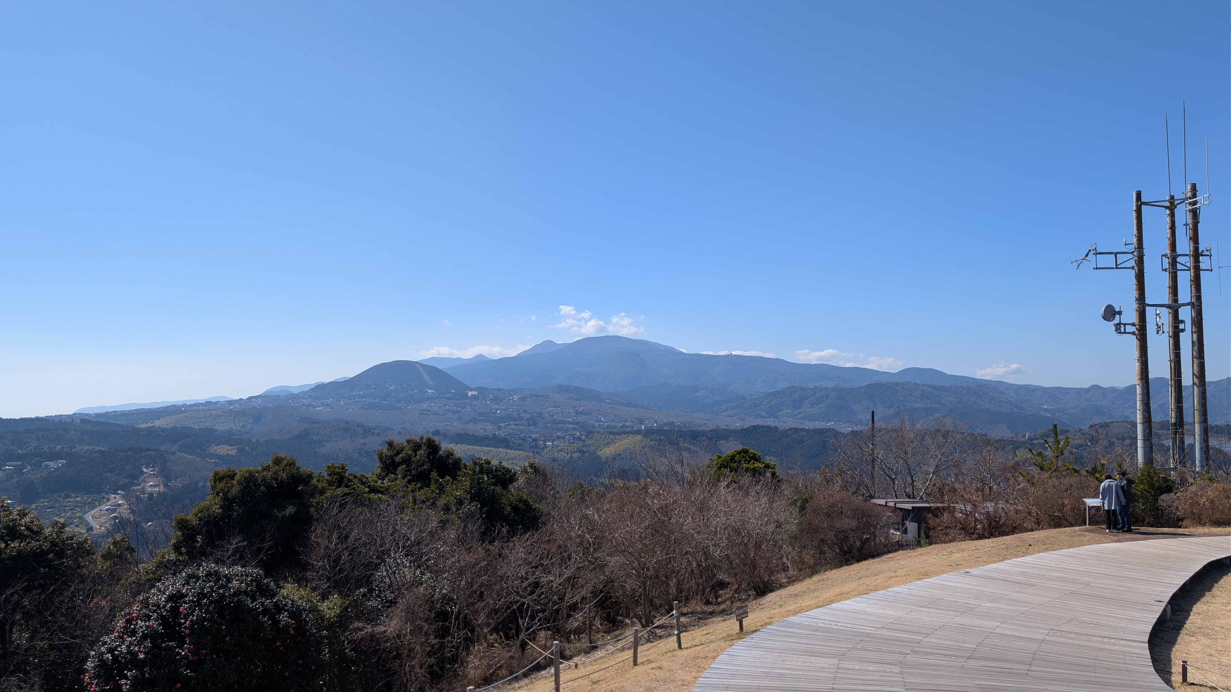 小室山からみる大室山
