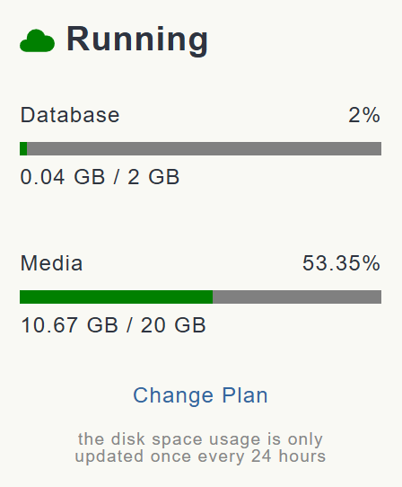 my masto.host のサーバー容量
