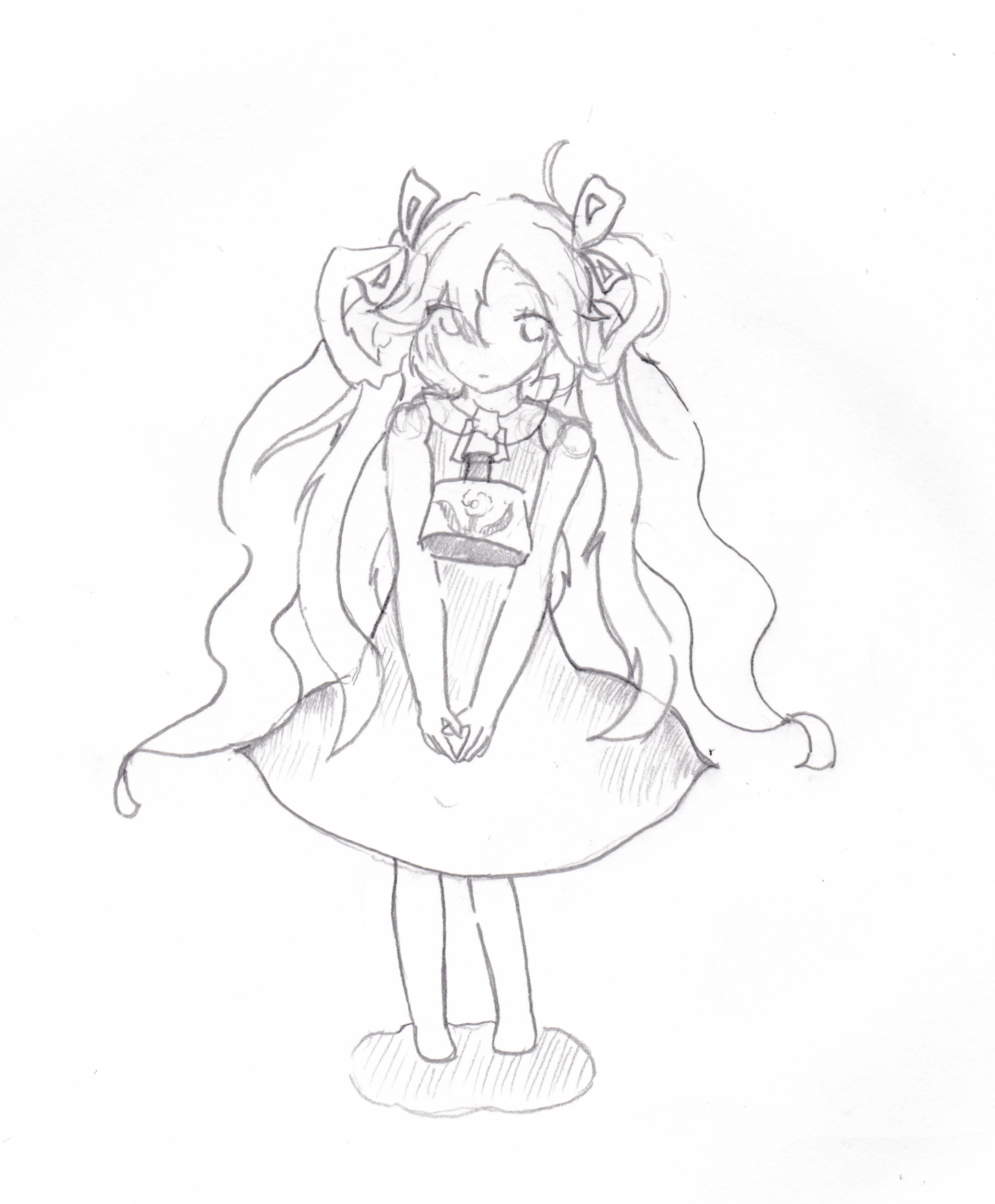 モードちゃんのラフ絵